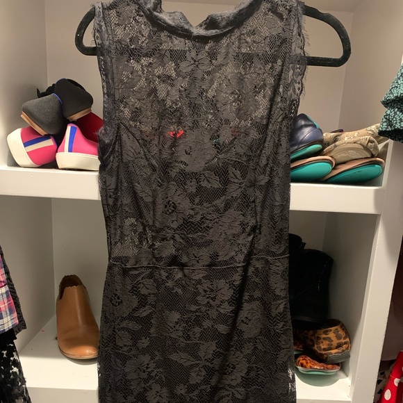 High Neck Lace Dress - Picture 1 of 5